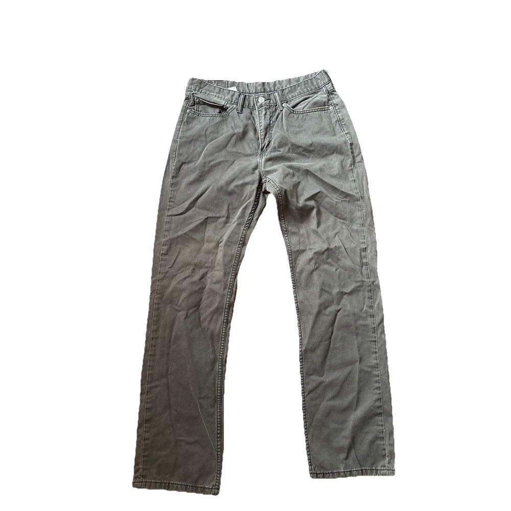 Levi's 514 Straight Gray Denim Medium Wash Regular Fit Classic Men's Jeans 32x32